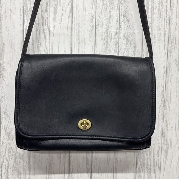 Womens Vintage Coach 9812 Dark Navy Handbag - Picture 2 of 14